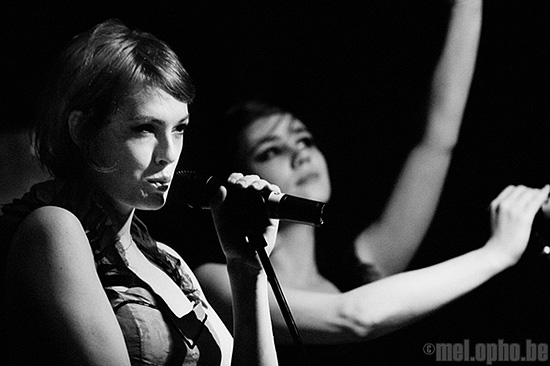 The Pipettes at Great Scott, November 15, 2007. Photo by Joshua Bean.