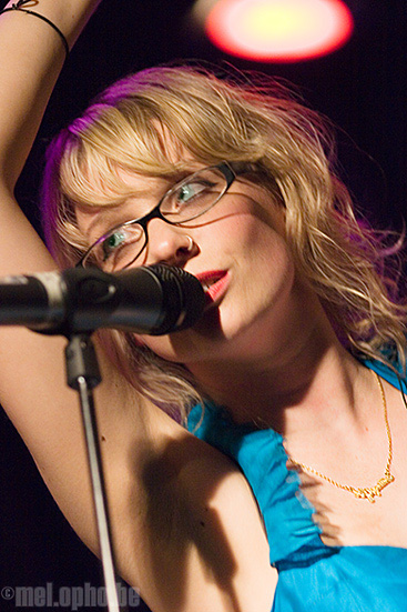 The Pipettes at Great Scott, November 15, 2007. Photo by Joshua Bean.
