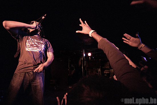 Mr. Lif at Middle East Downstairs, December 14, 2007. Photo by Joshua Bean.