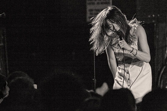 Blonde Redhead at Paradise Rock Club, January 20, 2008. Photo by Joshua Bean.