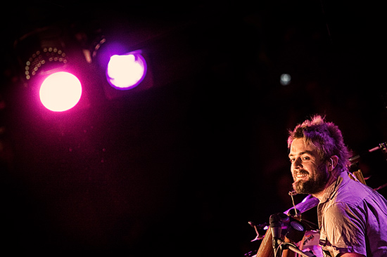 Xavier Rudd at Paradise Rock Club, January 30, 2008. Photo by Joshua Bean.