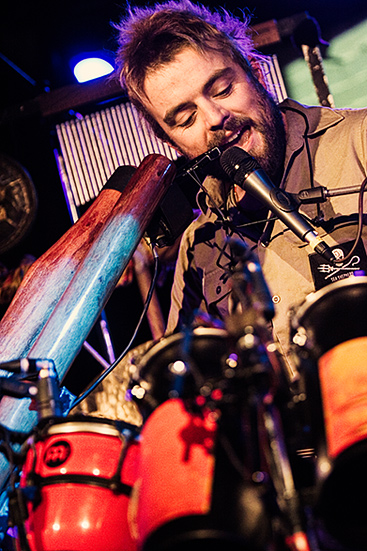 Xavier Rudd at Paradise Rock Club, January 30, 2008. Photo by Joshua Bean.