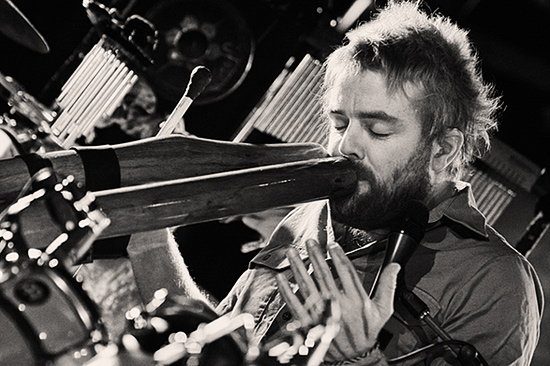 Xavier Rudd at Paradise Rock Club, January 30, 2008. Photo by Joshua Bean.