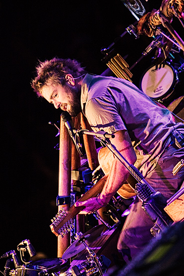 Xavier Rudd at Paradise Rock Club, January 30, 2008. Photo by Joshua Bean.