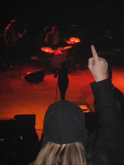 Cat Power at Orpheum Theatre, February 7, 2008. Photo by Jenny Rushlow.