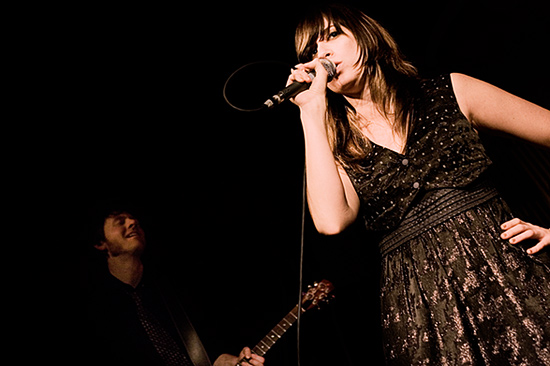 Nicole Atkins and the Sea at T.T. the Bear's Place, February 15, 2008. Photo by Joshua Bean.