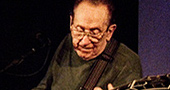 Les Paul at Iridium Jazz Club, February 18, 2008. Photo by Jonathan Roses.
