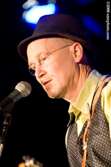 Marshall Crenshaw at The Center for Arts in Natick, March 1, 2008. Photo by Ed Rudman.