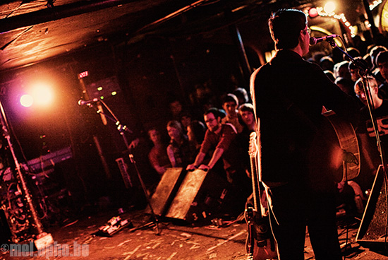 The Mountain Goats at Middle East Downstairs, March 15, 2008. Photo by Joshua Bean.