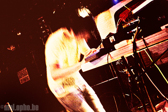 Fuck Buttons at Paradise Rock Club, March 26, 2008. Photo by Joshua Bean.