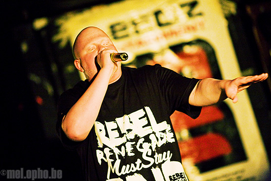 Brother Ali at Middle East Downstairs, March 28, 2008. Photo by Joshua Bean.