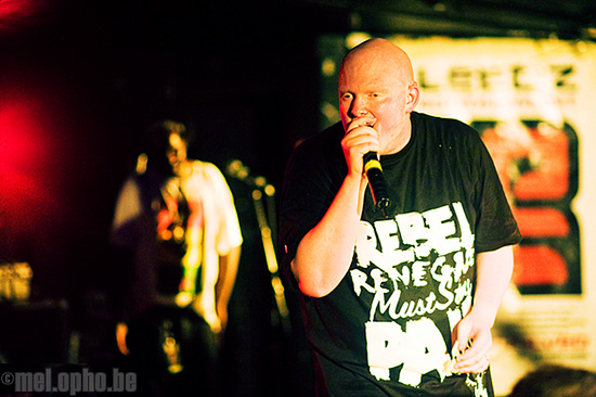 Brother Ali at Middle East Downstairs, March 28, 2008. Photo by Joshua Bean.
