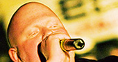 Brother Ali at Middle East Downstairs, March 28, 2008. Photo by Joshua Bean.