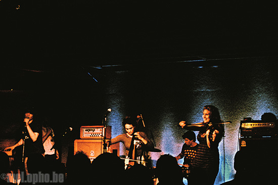 Ra Ra Riot at Doug Fir Lounge, April 2, 2008. Photo by Benjamin Adrian.