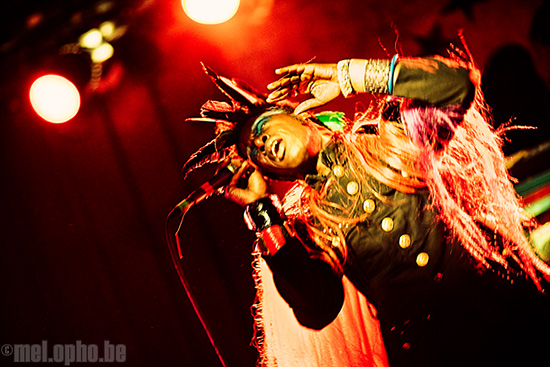 Saul Williams at Paradise Rock Club, April 8, 2008. Photo by Joshua Bean.