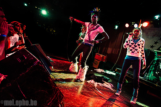 Saul Williams at Paradise Rock Club, April 8, 2008. Photo by Joshua Bean.