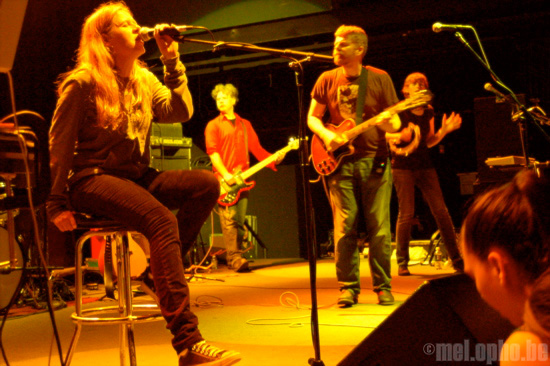 The New Pornographers at 9:30 Club, April 15, 2008. Photo by Raul Moreno.
