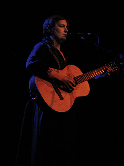 Laura Gibson at Brooklyn Music Hall, April 16, 2008. Photo by Anna Gillespie.