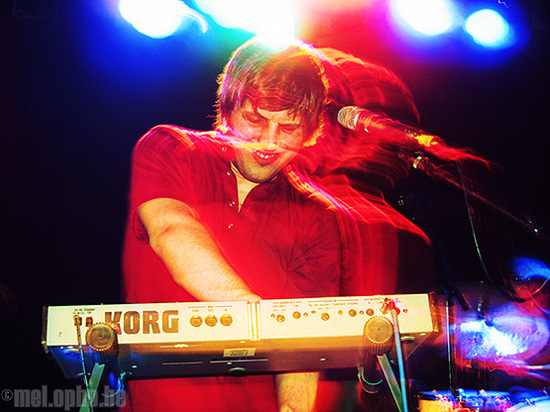 Tapes 'n Tapes at Paradise Rock Club, April 17, 2008. Photo by Jenny Rushlow.