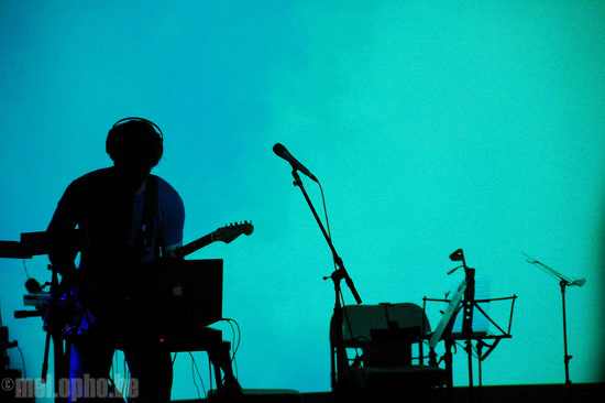 Christopher Willits at The Triple Door, April 18, 2008. Photo by Riley Nagler.