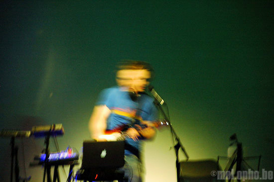 Christopher Willits at The Triple Door, April 18, 2008. Photo by Riley Nagler.