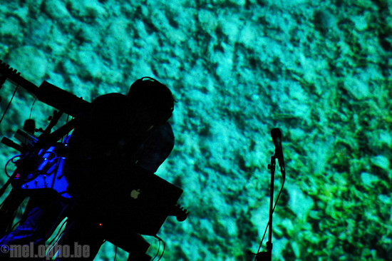 Christopher Willits at The Triple Door, April 18, 2008. Photo by Riley Nagler.