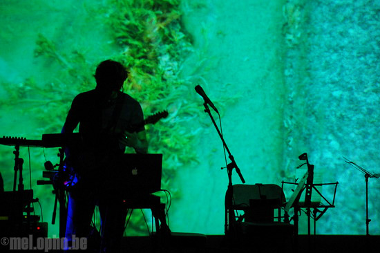Christopher Willits at The Triple Door, April 18, 2008. Photo by Riley Nagler.