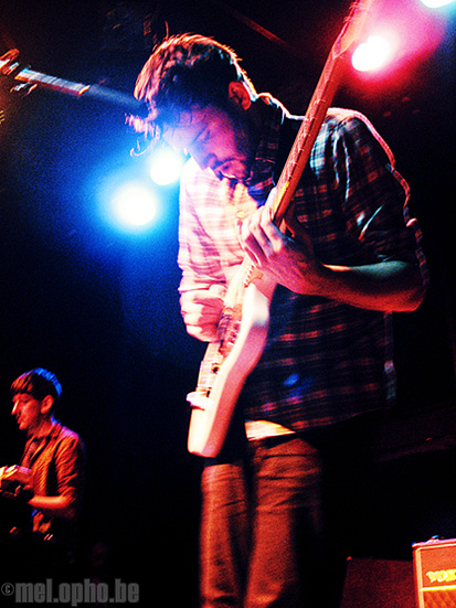 Foals at Bowery Ballroom, April 24, 2008. Photo by Anna Gillespie.