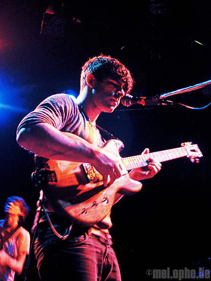 Foals at Bowery Ballroom, April 24, 2008. Photo by Anna Gillespie.
