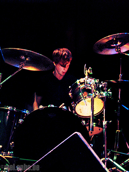 Foals at Bowery Ballroom, April 24, 2008. Photo by Anna Gillespie.