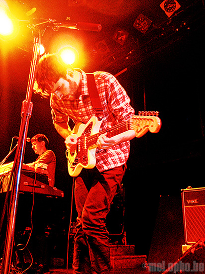 Foals at Bowery Ballroom, April 24, 2008. Photo by Anna Gillespie.