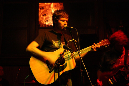 Michael Vermillion at Connor Byrne Pub, July 5, 2008. Photo by Jim Guerber.