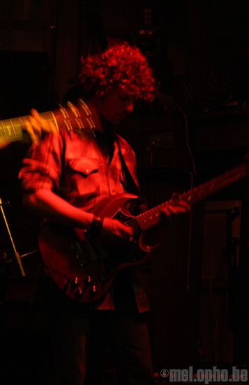 Michael Vermillion at Connor Byrne Pub, July 5, 2008. Photo by Jim Guerber.