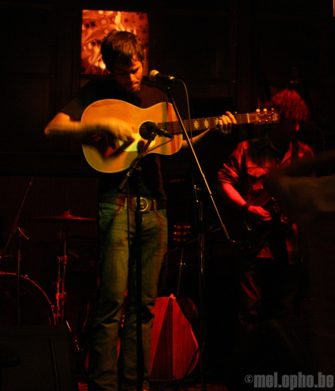 Michael Vermillion at Connor Byrne Pub, July 5, 2008. Photo by Jim Guerber.