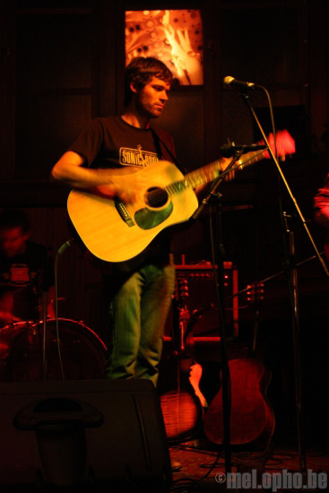 Michael Vermillion at Connor Byrne Pub, July 5, 2008. Photo by Jim Guerber.