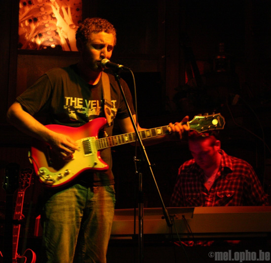 Michael Vermillion at Connor Byrne Pub, July 5, 2008. Photo by Jim Guerber.