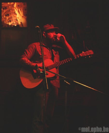 Michael Vermillion at Connor Byrne Pub, July 5, 2008. Photo by Jim Guerber.