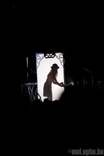 Feist at Prospect Park, July 9, 2008. Photo by Ari Sommer.