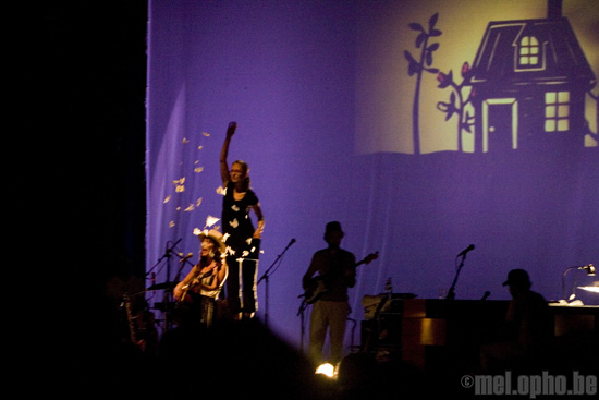 Feist at Prospect Park, July 9, 2008. Photo by Ari Sommer.