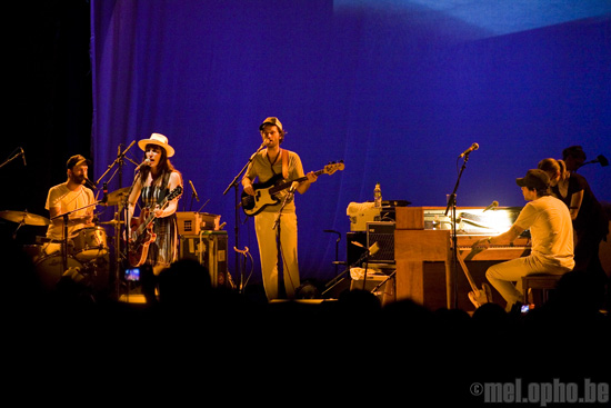 Feist at Prospect Park, July 9, 2008. Photo by Ari Sommer.