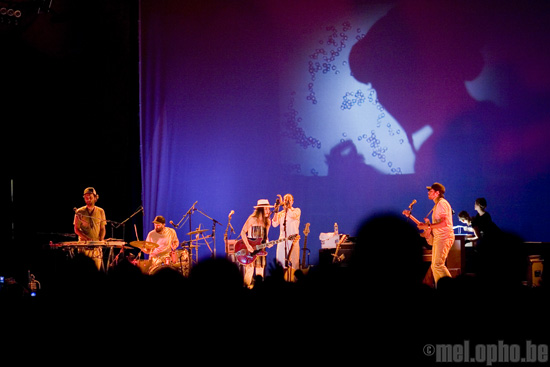 Feist at Prospect Park, July 9, 2008. Photo by Ari Sommer.
