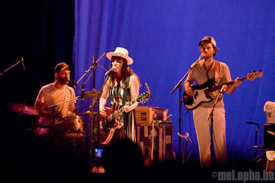 Feist at Prospect Park, July 9, 2008. Photo by Ari Sommer.