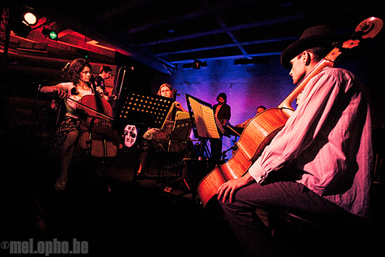 Portland Cello Project at Doug Fir Lounge, July 12, 2008. Photo by Joshua Bean.