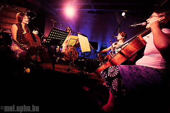 Portland Cello Project at Doug Fir Lounge, July 12, 2008. Photo by Joshua Bean.