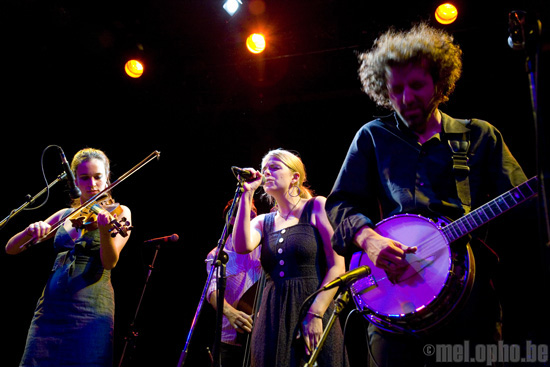 Crooked Still at Bowery Ballroom, July 16, 2008. Photo by Ari Sommer.