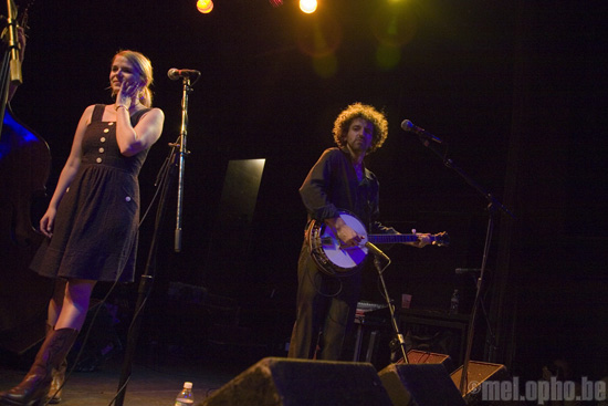 Crooked Still at Bowery Ballroom, July 16, 2008. Photo by Ari Sommer.