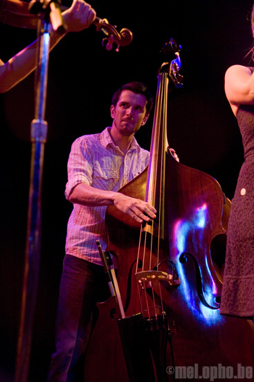 Crooked Still at Bowery Ballroom, July 16, 2008. Photo by Ari Sommer.