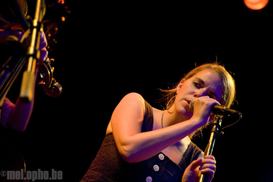 Crooked Still at Bowery Ballroom, July 16, 2008. Photo by Ari Sommer.