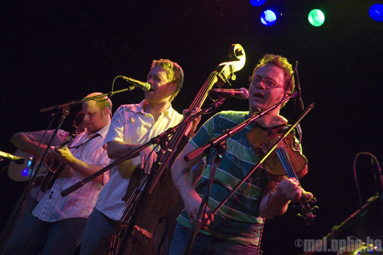 Crooked Still at Bowery Ballroom, July 16, 2008. Photo by Ari Sommer.
