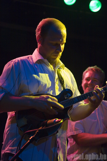 Crooked Still at Bowery Ballroom, July 16, 2008. Photo by Ari Sommer.